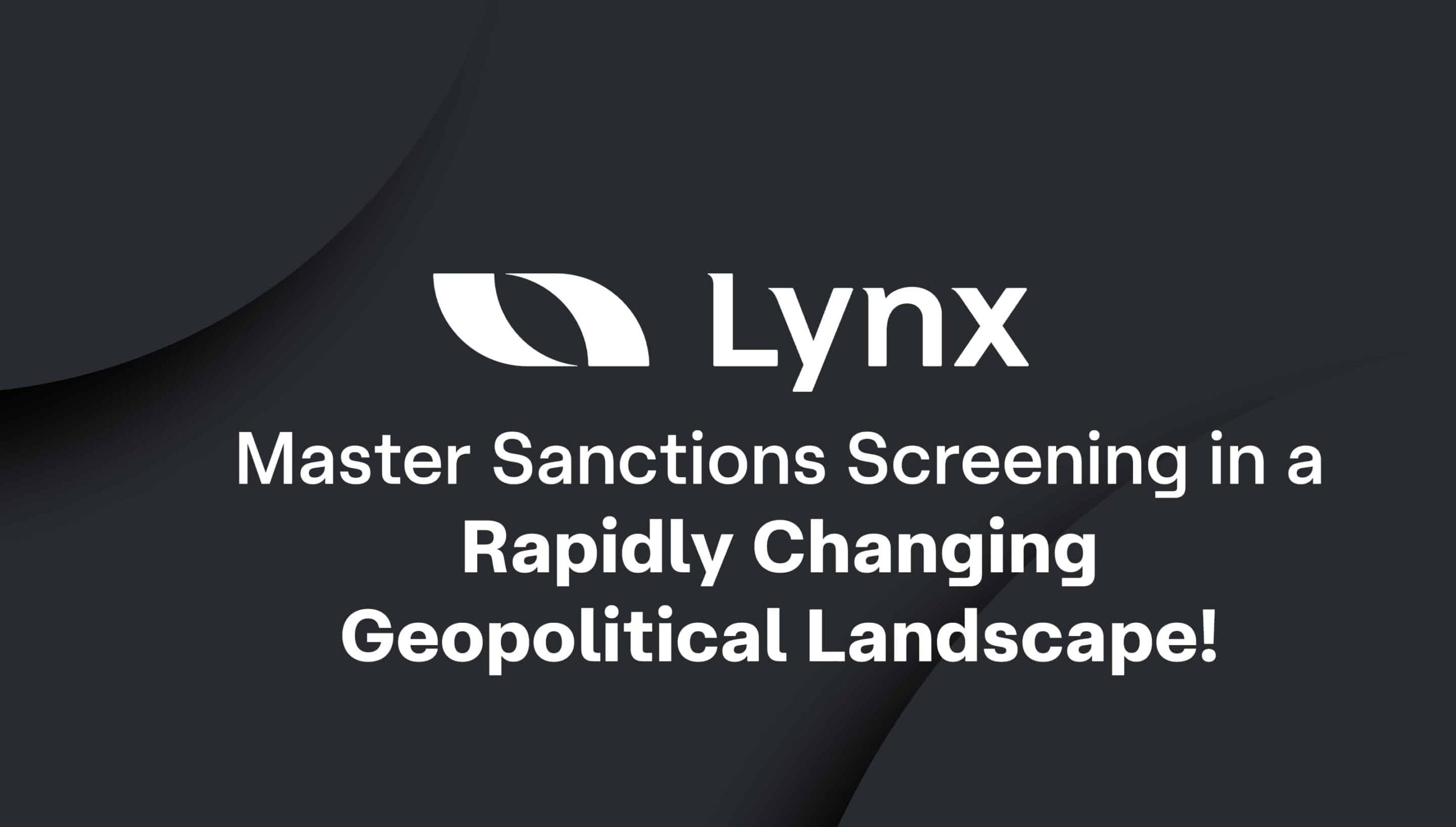 Master Sanctions Screening!